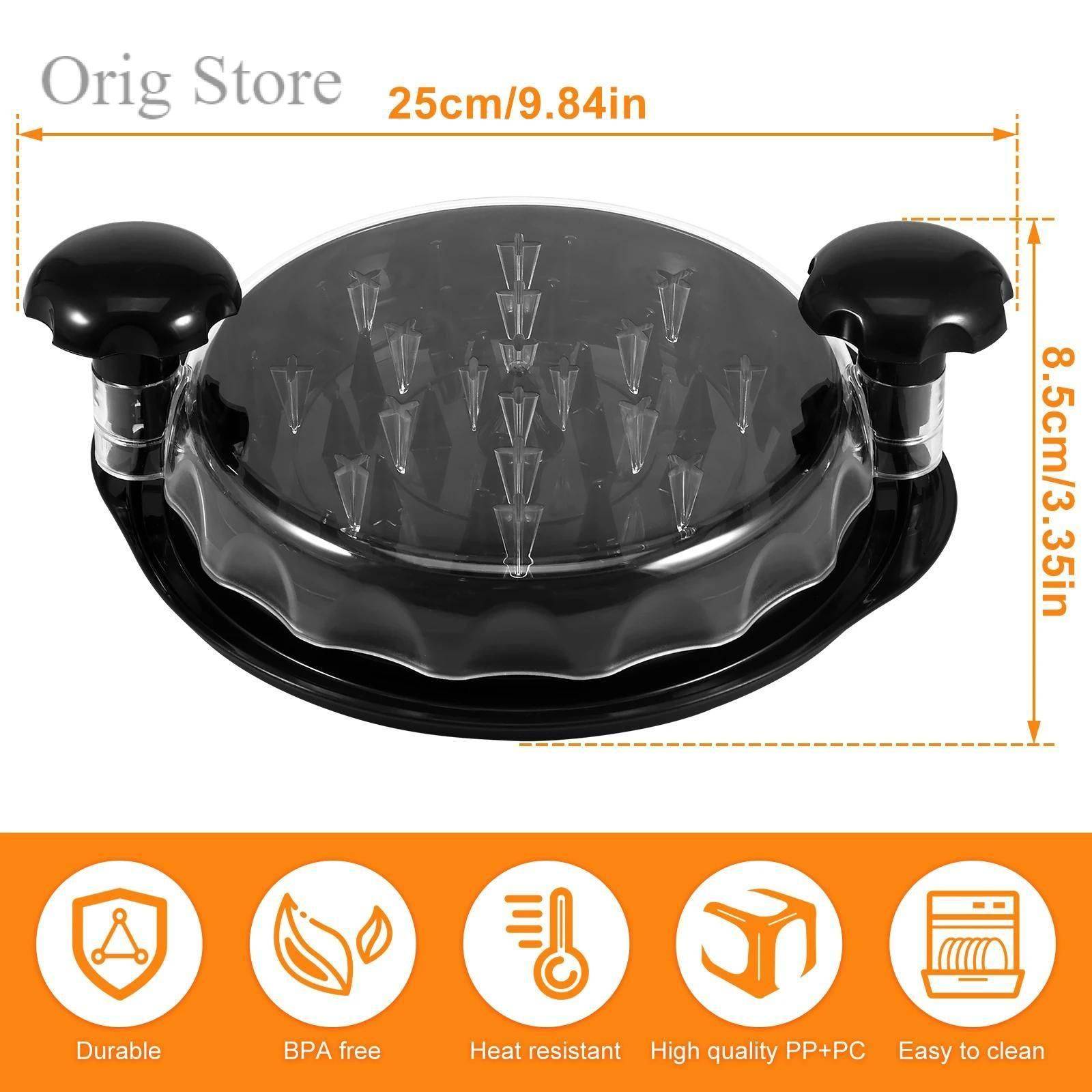 Chicken Shredder with Ergonomic Handle and Clear Lid Chicken Shredder with Ergonomic Handle and Clear Lid